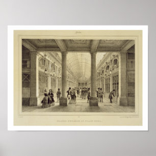 Póster Galería de Orleans en el Palacio Real, de París
