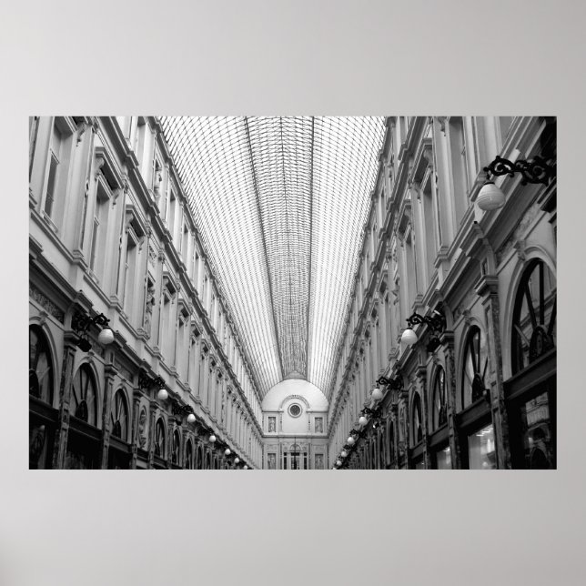 Póster Galerías Royal Saint Hubert, Bruselas, Bélgica (Frente)