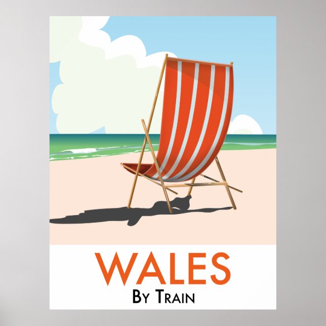 Póster Gales en tren (Frente)