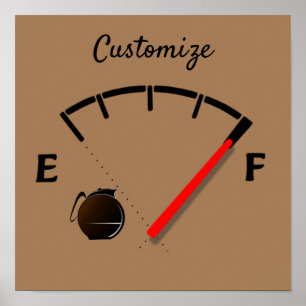 Póster Gálibo de combustible para café Thunder_Cove compl