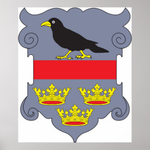 Póster Galicia Austria-Hungría, siglo del escudo de armas