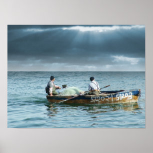 Póster Galilea Fisherman - Pescadores Galileus em Israel