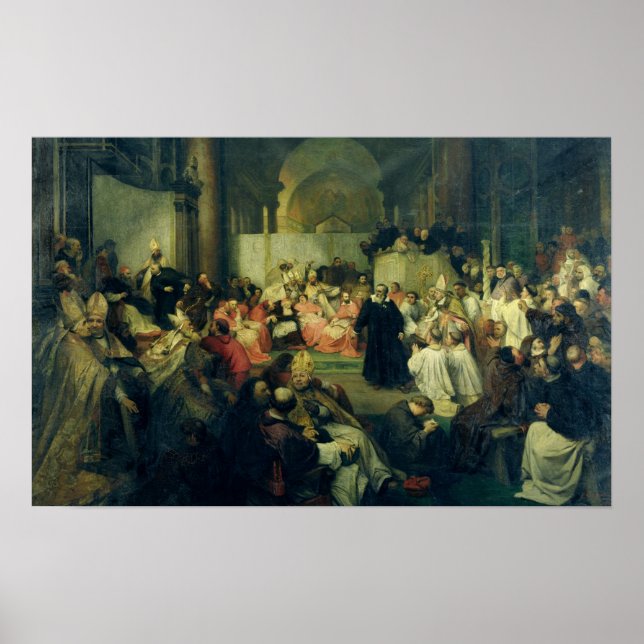 Póster Galilei ante el Consejo, 1861 (Frente)