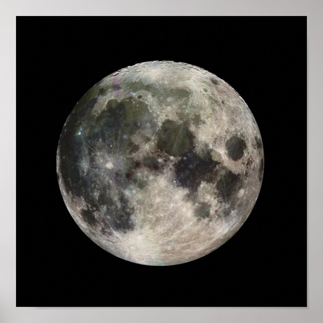 Póster GALILEO Fotográfico de Luna Completo (Frente)