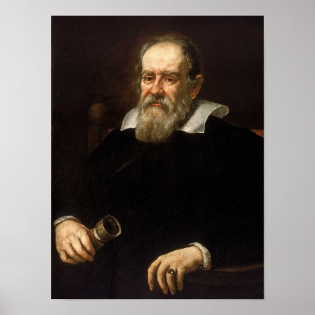 Póster Galileo Galilei - Astrónomo y matemático (Frente)