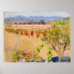 Póster Gallen-Kallela - Desde el exterior de Nairobi