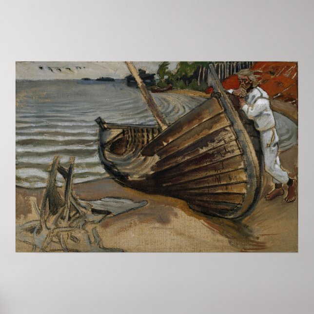 Póster Gallen-Kallela - El Lamentable Barco (Frente)