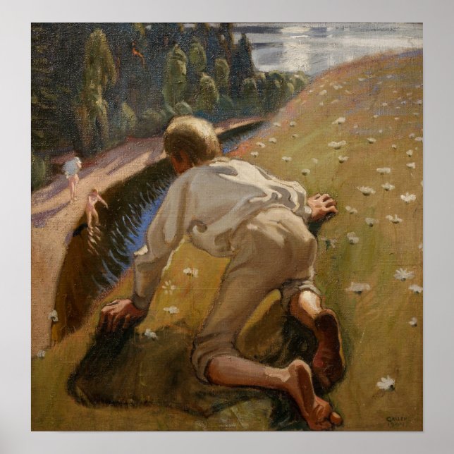 Póster Gallen-Kallela - Joven Fauno (Frente)
