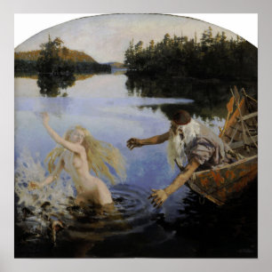 Póster Gallen-Kallela - Mito de Aino