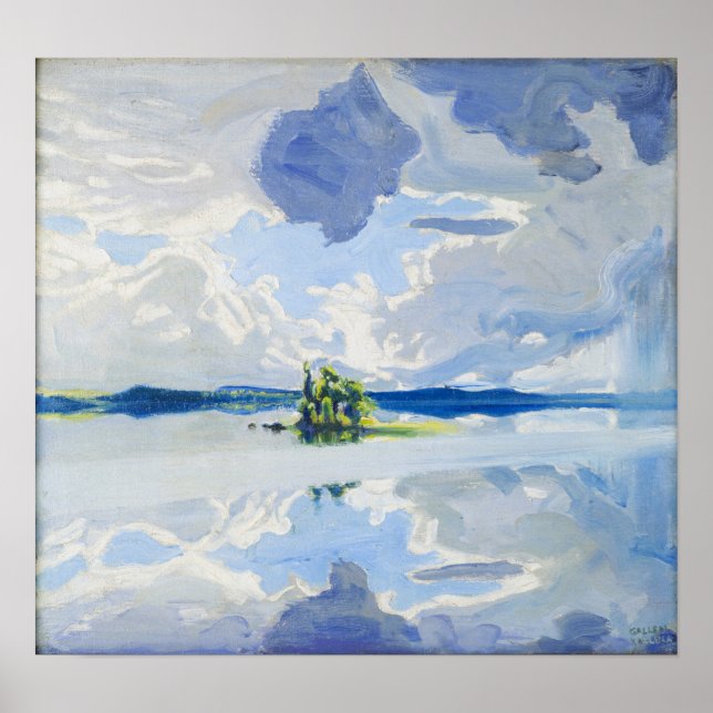 Póster Gallen-Kallela - Nubes (Frente)