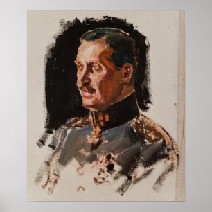 Póster Gallen-Kallela - Retrato del Mariscal Mannerheim