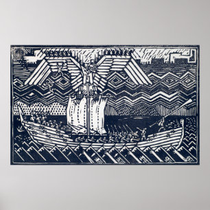 Póster Gallen-Kallela - Sampolava, Koru-Kalevala