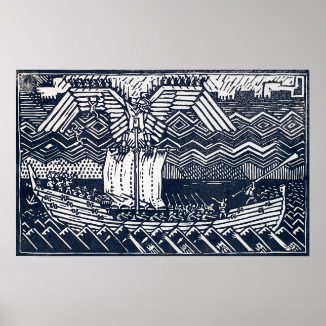 Póster Gallen-Kallela - Sampolava, Koru-Kalevala (Frente)