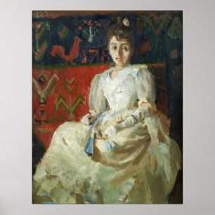 Póster Gallen-Kallela - Una Mujer En Un Torbellino