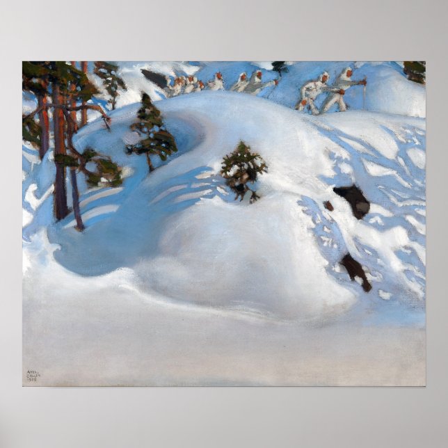 Póster Gallen-Kallela - Visión de febrero de 1905 (Frente)