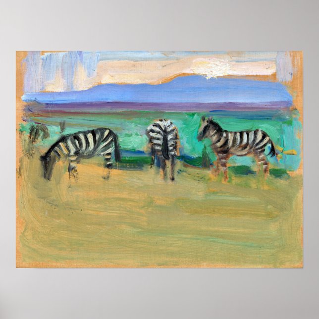 Póster Gallen-Kallela - Zebras (Frente)