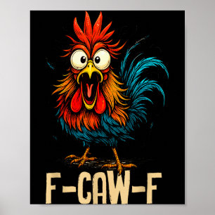Póster Gallero Divertido De Gallo F Caw F Susurrador De P