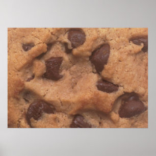 Póster Galleta de microprocesador de chocolate