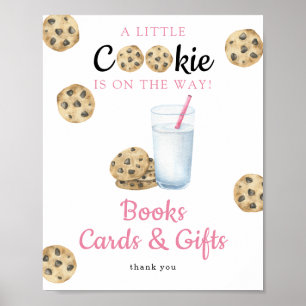 Póster Galletas baby shower Libros tarjetas y regalos