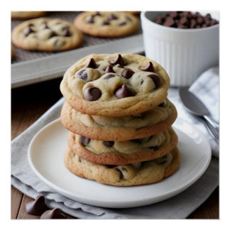 Póster Galletas con chispas de chocolate