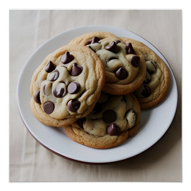 Póster Galletas de chocolate (Anverso)