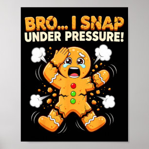 Póster Galletas de Hombre de Pan de Jengibre Oh Snap Me R