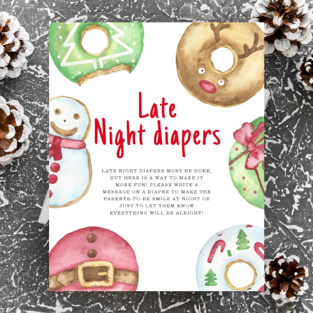 Póster Galletas de invierno para baby shower Pañales de n (Subido por el creador)