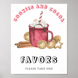 Póster Galletas de jengibre con sabores de cacao