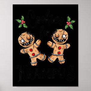 Póster Galletas de jengibre espeluznantes para Krampus Na