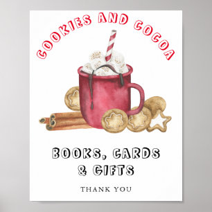 Póster Galletas de jengibre y libros de tarjetas y regalo