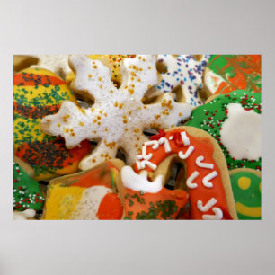Póster Galletas de Navidad II Colorido Hornear Navideño