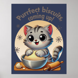 Póster "Galletas perfectas, en camino" Gato Amasador