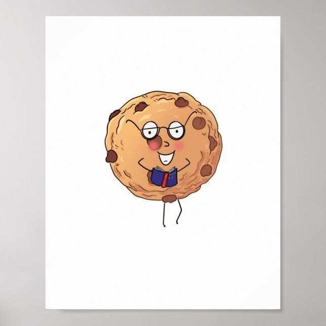 Póster Galletas, tema de comida linda (Frente)