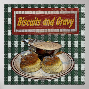 Póster Galletas y salsa