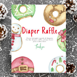 Póster Galletitas de invierno Juego de pañales Raffle