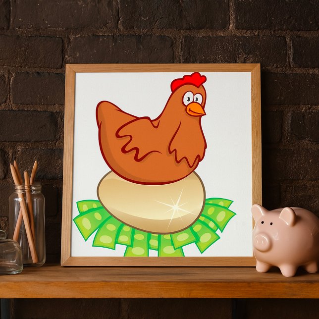 Póster Gallina Sobre Un Huevo De Oro (Subido por el creador)