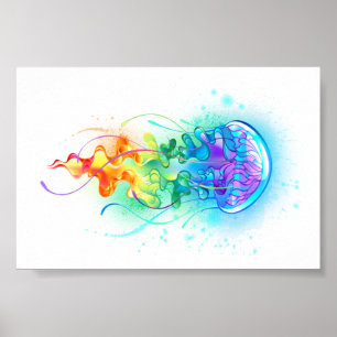 Póster Gallito arcoiris