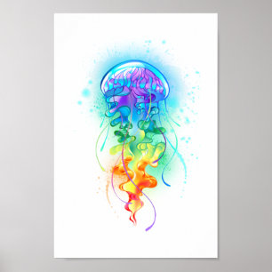 Póster Gallito arcoiris