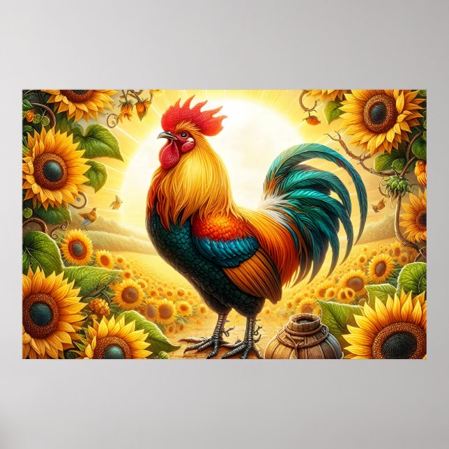 Póster Gallo (Frente)