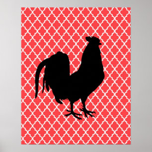 Póster Gallo del país
