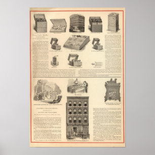 Póster Galvano Faradic Manufacturing Company Bickford