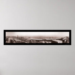 Póster Galveston Bay TX Foto 1910