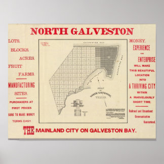Póster Galveston del Norte