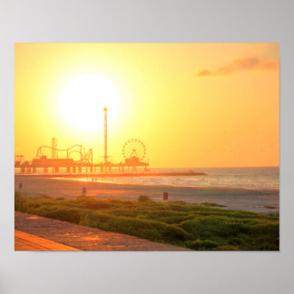Póster Galveston Sunrise