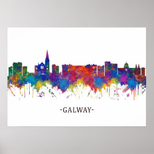 Póster Galway Ireland Skyline