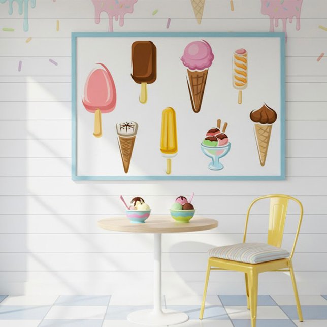 Póster Gama De Helados (Subido por el creador)