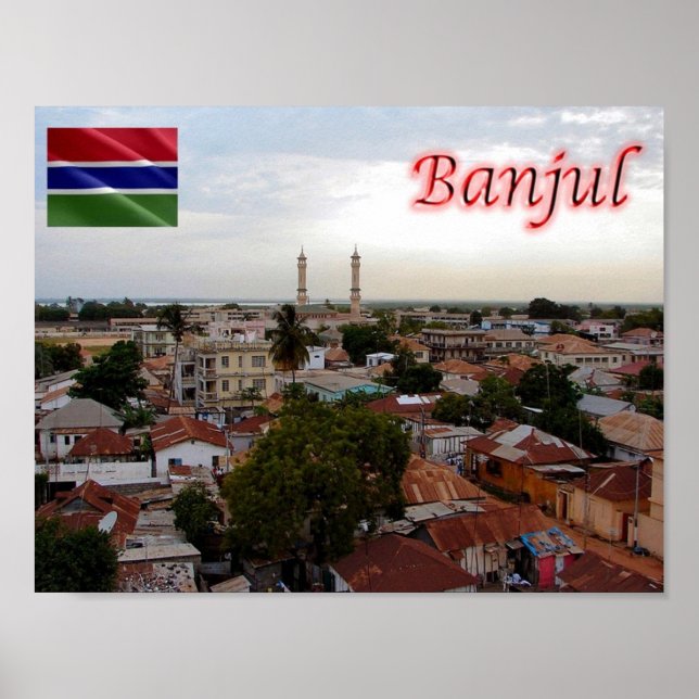 Póster Gambia - Banjul - (Frente)