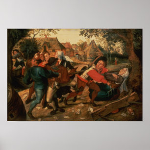 Póster Gamblers Quarreling