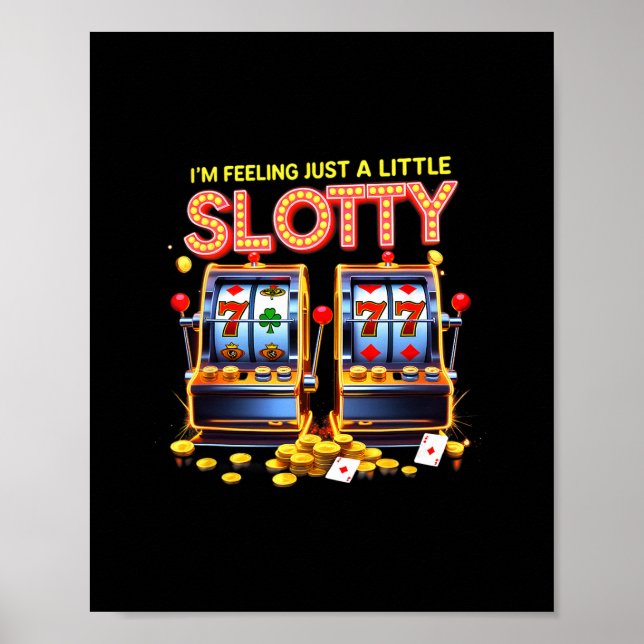 Póster Gambling Lovers Lucky Slot Machine Casino Las Vega (Frente)