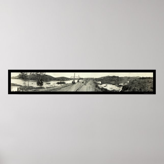 Póster Gamboa Dike Panama Photo 1913 (Frente)